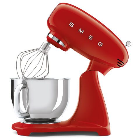 Kitchen Machine Red محضرة طعام مع مفرمة لحم SMEG 800W