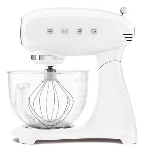 Kitchen Machine Full Color white with glass خلاط طعام SMEG