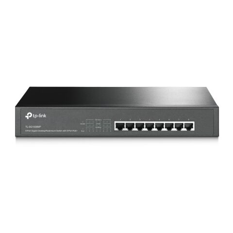 Tp-link TL-SG1008MP 8-Port Gigabit Desktop/Rackmount Switch with 8-Port PoE+, 153W موزع شبكات