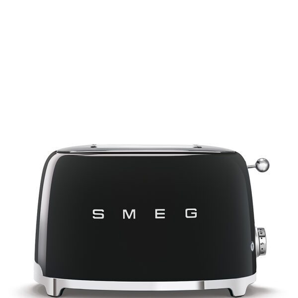 SMEG 2 SLICE BLACK TOASTER سميغ توستر عدد 2 شرائح 950 واط 6 مستويات للحرارة لون اسود