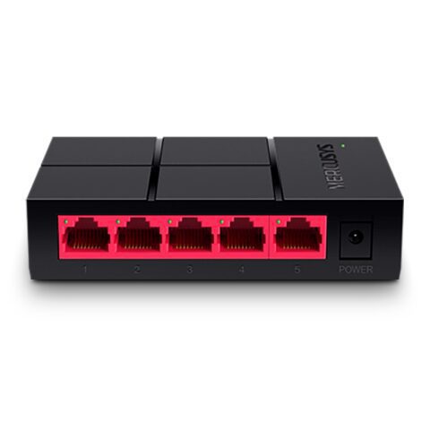 Mercusys MS105G 5-port 10/100/1000M mini Desktop Switch, 5 10/100/1000M RJ45 ports ميركوسيس موزع شبكات
