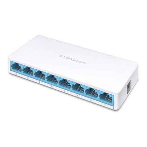 Mercusys MS108 8-port 10/100M mini Desktop Switch, 8 10/100M RJ45 ports ميركوسيس موزع شبكات 8 منافذ