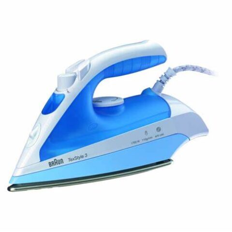 Braun TexStyle 3 Steam Iron, 2000 Watts, Blue, TS340 مكواة بخار براون 1700واط