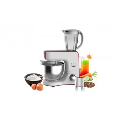 GEEPAS 5 in 1 Stand Mixer with Jug Blende& Coffee Ingredients Grinder جهاز تحضير الطعام GSM43011