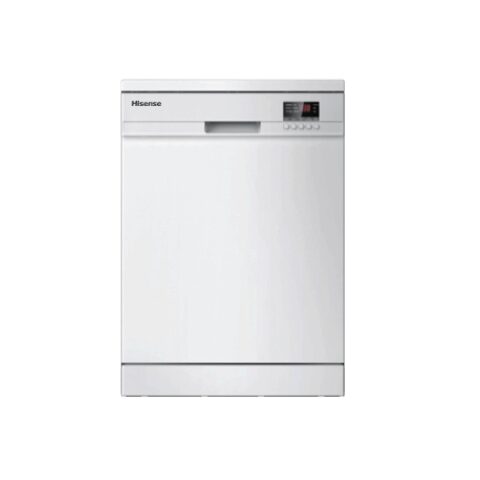 Hisense Dishwasher 5 Programs 13 Place Settings White H13DEWH جلاية هايسنس 5 برامج مرش عدد 2 بسعة 13 طقم