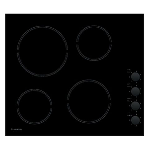 Ariston Hob 60cm With 4 Radiant Zones HR 609 C A طباخ كهربائي اريستون مدمج مع 4 مسطحات طبخ