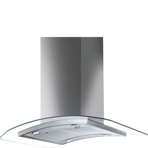 SMEG ISLAND DECORATIVE HOOD, 90 CM, UNIVERSALE, GLASS شفاط بلت إن