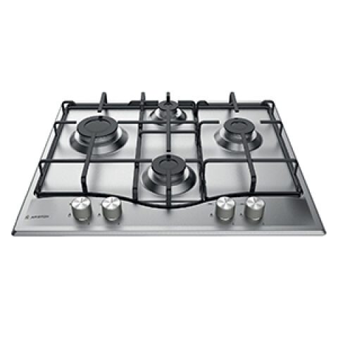 Ariston Hob 60cm With 4 Burners & Triple Ring PCN 642 T/IX/A طباخ غاز اريستون 60 سم مع 4 شعلات وشعلة ثلاثية