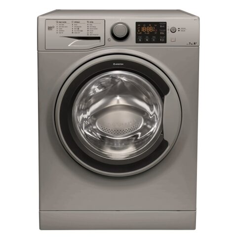 Ariston Washing Machine 7kg – 14 Programs – A+ (Silver) RSG 721 SS EX غسالة اريستون 7 كيلوغرام - 14 برنامج - +A