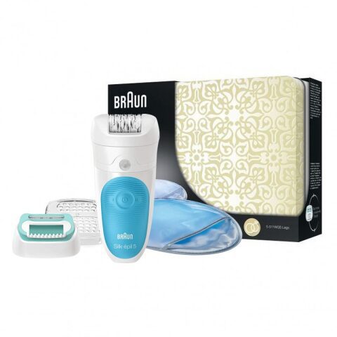 Braun Silk-épil 5 Wet & Dry epilator with 3 extras SE5511 WGS براون سيلك ابيل لنزع الشعر الجاف والمبلل للنساء نسخة الزفاف SE5511 WGS