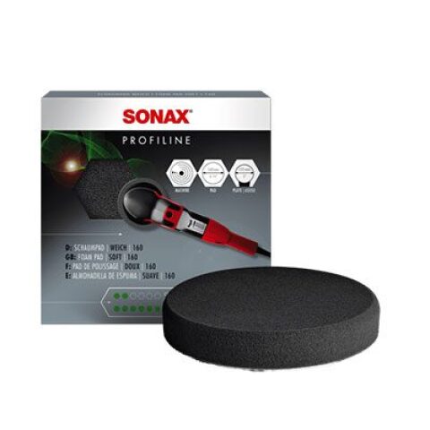 SONAX Profline Polishing Sponge (Soft) + Waxing 160mm سوناكس بروفلاين اسفنج جهاز البولش (ناعم) + الواكس 160مم