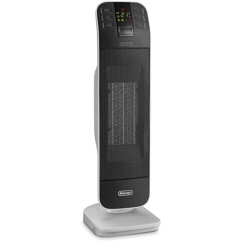 De'Longhi Bend Line, Remote controlled Ceramic Fan Heater 2kw, HFX65V20 مدفأة سيراميك ديلونجي 2000 واط