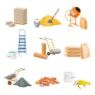 building-and-construction-materials-like-sand-vector-31097045