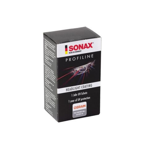 Sonax Profline front headlight guard after polishing سوناكس بروفلاين واقي أضوية أمامي بعد البولش