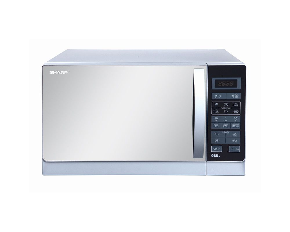 Sharp Microwave with Grill, 25 Ltr, Silver R75MR/MT(S) مايكروويف شارب
