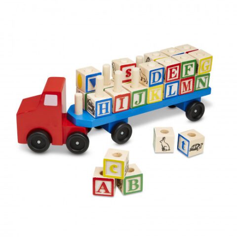 Melissa & Doug Alphabet Truck شاحنة مع مكعبات الأبجدية من ميليسا آند دوج