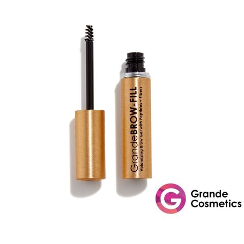 Grande Dark Grande BROW-FILL Volumizing Brow Gel, Tinted or Clear Eyebrow Mascara, Soft Flexible Hold جل حواجب دارك جراند براو فيل لزيادة كثافة الحواجب ، ماسكارا ملونة أو شفافة للحواجب ، تثبيت مرن ناعم
