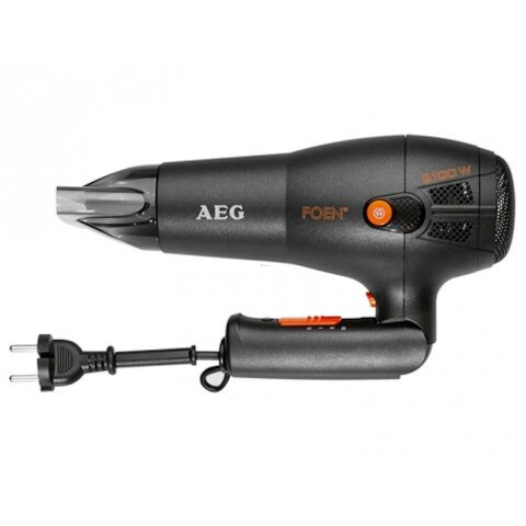 AEG hair dryer HT 5650 black 2100 watt folding مجفف الشعر من ايه اي جي لون أسود 2100 واط