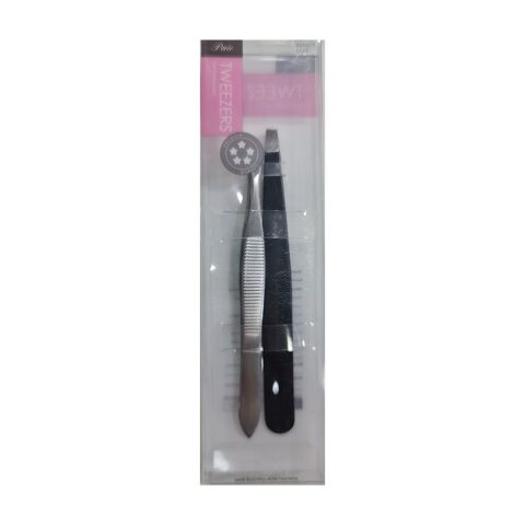 Tweezers 2 pieces High Quality ملقط حواجب عدد 2
