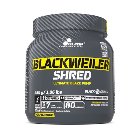 OLIMP BLACKWEILER SHRED 480 G اوليمب بلاكويلر شريد ما قبل التمرين باودر
