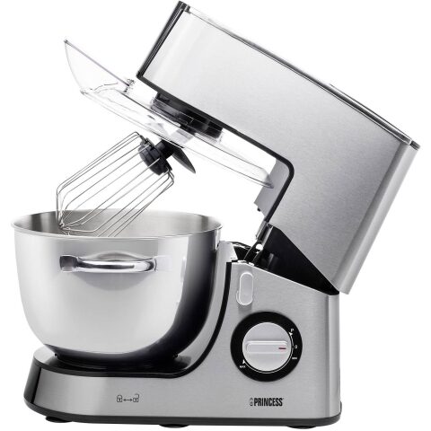 Princess Deluxe Food processor 1200 W Stainless steel, Black محضر طعام برينسيس ديلوكس 1200 وات ستانلس ستيل ، أسود