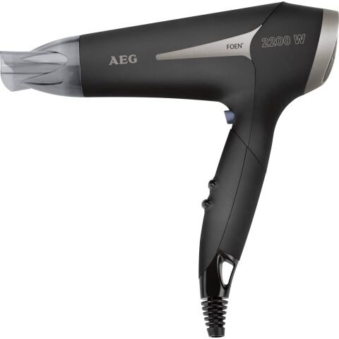 AEG HT 5684 Hair dryer Black, Titanium 520788 مجفف الشعر من ايه اي جي أسود تيتانيوم 2200 واط