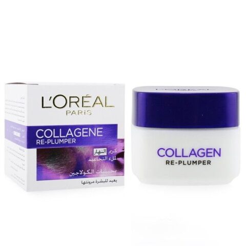 COLLAGENE RE-PLUMPER CREAM DAY LOREAL PARIS 50ml لوريال باريس كولاجين كريم النهار لملئ التجاعيد بحبيبات الكولاجين