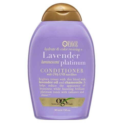 OGX Lavender Luminescent Platinum Conditioner 385ml كونديشينر او جي اكس لافندر