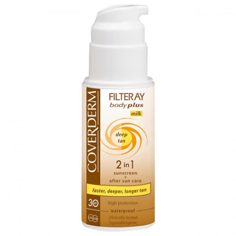 Coverderm Filteray Body Plus Deep Tan بخاخ لرش الجسم للحصول على بشرة سمراء من كوفيرديرم