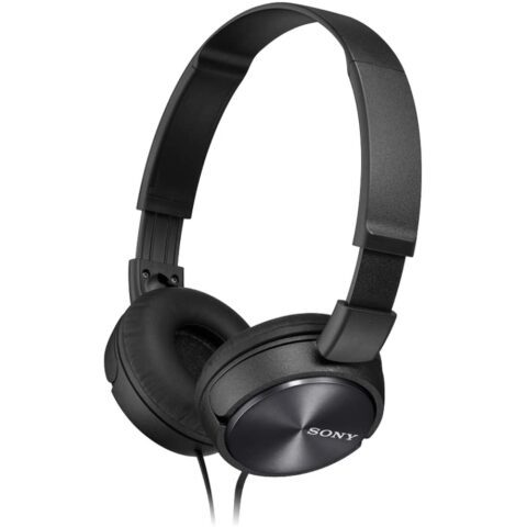 Sony MDR-ZX310-BLACK Wired Headphones with Lightweight Adjustable Headband and Swivel Earcups سماعة رأس سوني ستريو لون أسود
