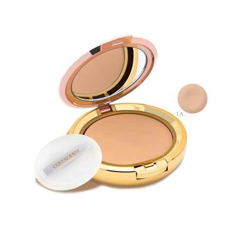 COVERDERM Camouflage Compact Powder Dry Skin 10gr No.01A بودرة كاموفلاج للبشرة الجافة 10غرام من كوفيرديرم رقم 1A
