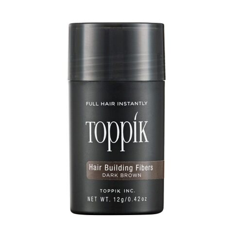 Toppik Hair Building Dark Brown Fibers 12g توبيك الياف بناء الشعر 12غم لون بني غامق