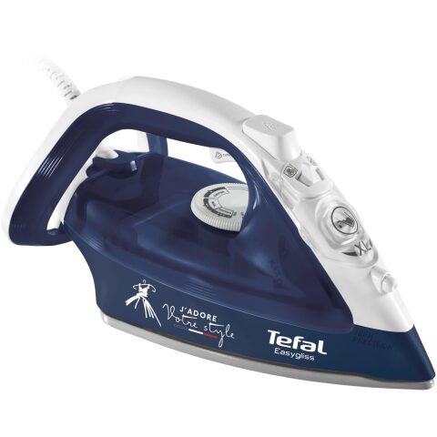 Tefal Steam Iron Easygliss 2400 W, Blue مكواة بخار تيفال ايزي جليس 2400 واط ، ازرق