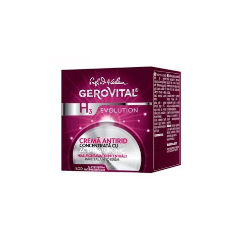 Gerovital Anti Wrinkle Cream with Concentrated Hyaluronic Acid جيروفيتال كريم مضاد للتجاعيد معزز بحمض بالهايلورينيك