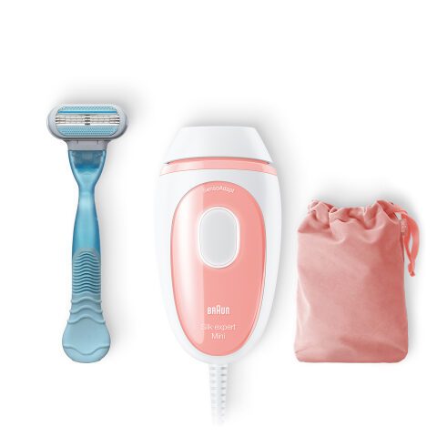 Braun Silk-expert Mini PL1014 IPL with 2 extras: Venus smooth razor, travel pouch PL1014 براون سيلك اكسبرت ميني