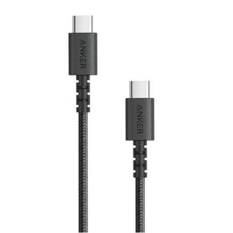Anker Power line select cable USB C TO USB C 180cm black A8033H11 انكر كابل باور لاين سيلكت مدخلين يو اس بي سي180سم اسود
