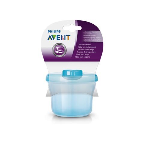 Philips Avent Milk Powder Dispenser Blue فيليبس افينت موزع حليب الأطفال وكوب للوجبات الخفيفة ازرق
