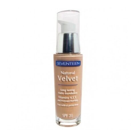 Seventeen natural velvet matt foundation no5 سفنتين فاونديشن ملمس مخملي طبيعي مطفي رقم 5
