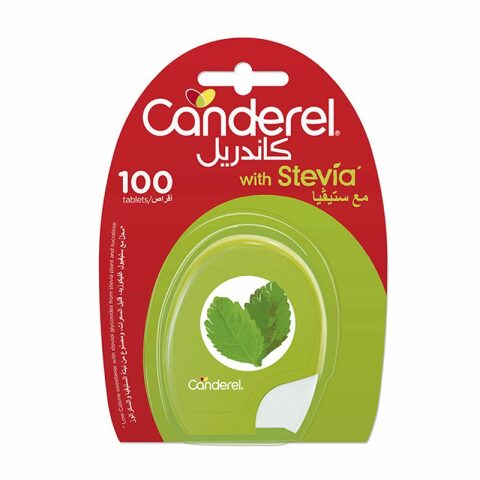 Canderel Low Calorie Stevia Sweetener 100 Tablets كاندريل محلي ستيفيا منخفض السعرات 100 حبة