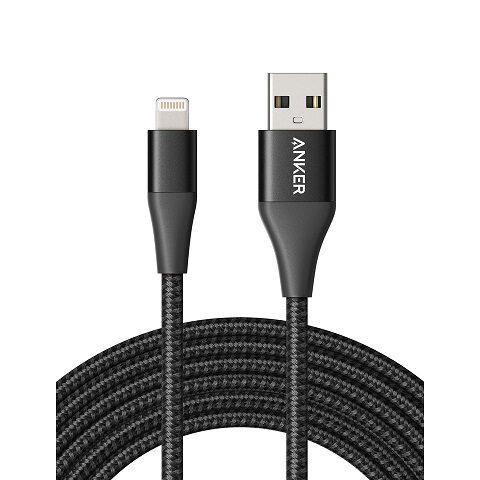 Anker Power line 11 cable USB A to lightning 180cm black A8453H13 انكر كابل باور لاين 11 يو اس بي ايه لايتنينغ 180سم اسود