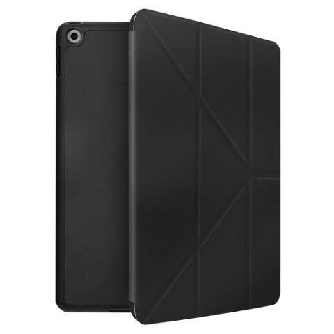 Viva Madrid elegant folio case with pencil holder for iPad 10.2 9th generation black فيفا مدريد اليغانت فوليو كوفر مع حامل قلم ايباد 10.2 الجيل التاسع اسود