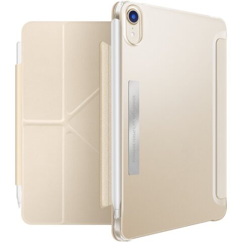 Viva Madrid Conver Case With Foldable Stand For iPad Mini 8.3 6th Generation biege فيفا مدريد كونفير كوفر مع حامل قابل للطي ايباد ميني 8.3 الجيل السادس بيج