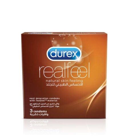 Durex real feel condoms 3pieces ديوركس واقي ريل فيل 3 قطع