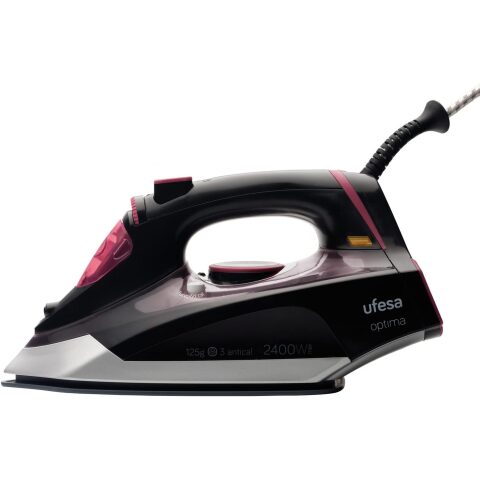 UFESA Ufesa steam iron, 2400 watts PV5111 يوفسا مكواة بخار 2400 واط سيراميك ، أسود وأحمر