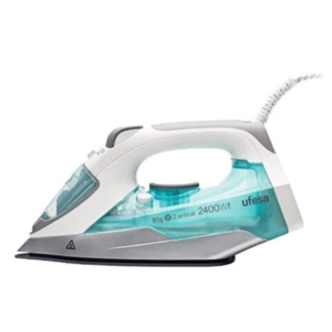 UFESA Ufesa steam iron, 2400 watts, green color PV1100 يوفيسا مكواة بخار 2400 واط – اخضر