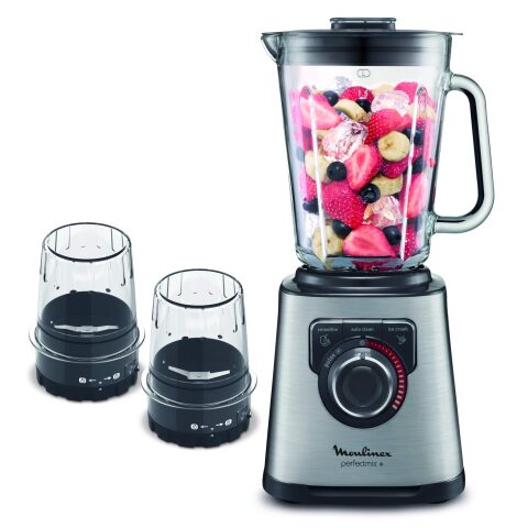 Moulinex Perfect Mix 2 Litre Blender with Grinder 1200 Watts LM815D27 خلاط مولينكس 2 لتر مع مطحنة 1200 واط