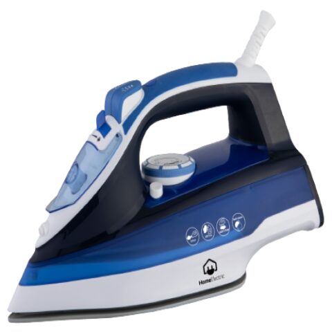 Home Electric HIT-95 Steam Iron 2400 Watts – Blue هوم الكتريك مكواه بخار 2400 واط – أزرق