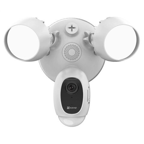 EZVIZ LC1C Outdoor CAMERA إزفيز كاميرا خارجية مع كشاف إضائة لون أبيض