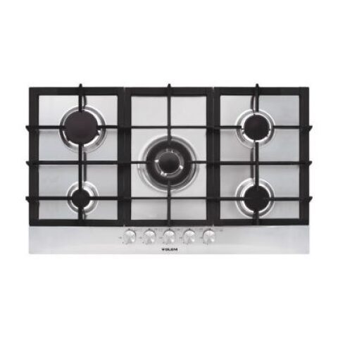 EMILIA Built-in Gas Hob 90cm 5 Burners – Stainless Steel GT955HIX غاز ايميليا بلت ان 90 سم 5 شعلات – ستانلس ستيل