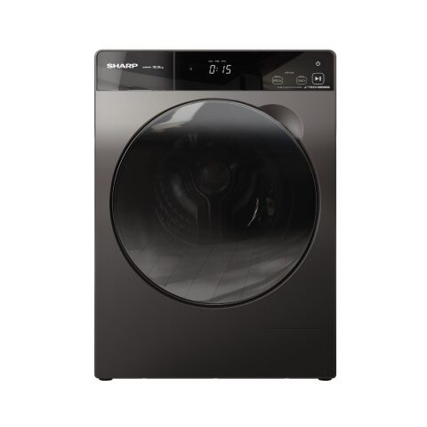 SHARP Washing Machine 10.5Kg 10 Programs 1400RPM A+++ – Gray غسالة شارب 10.5 كغ 1400 دورة